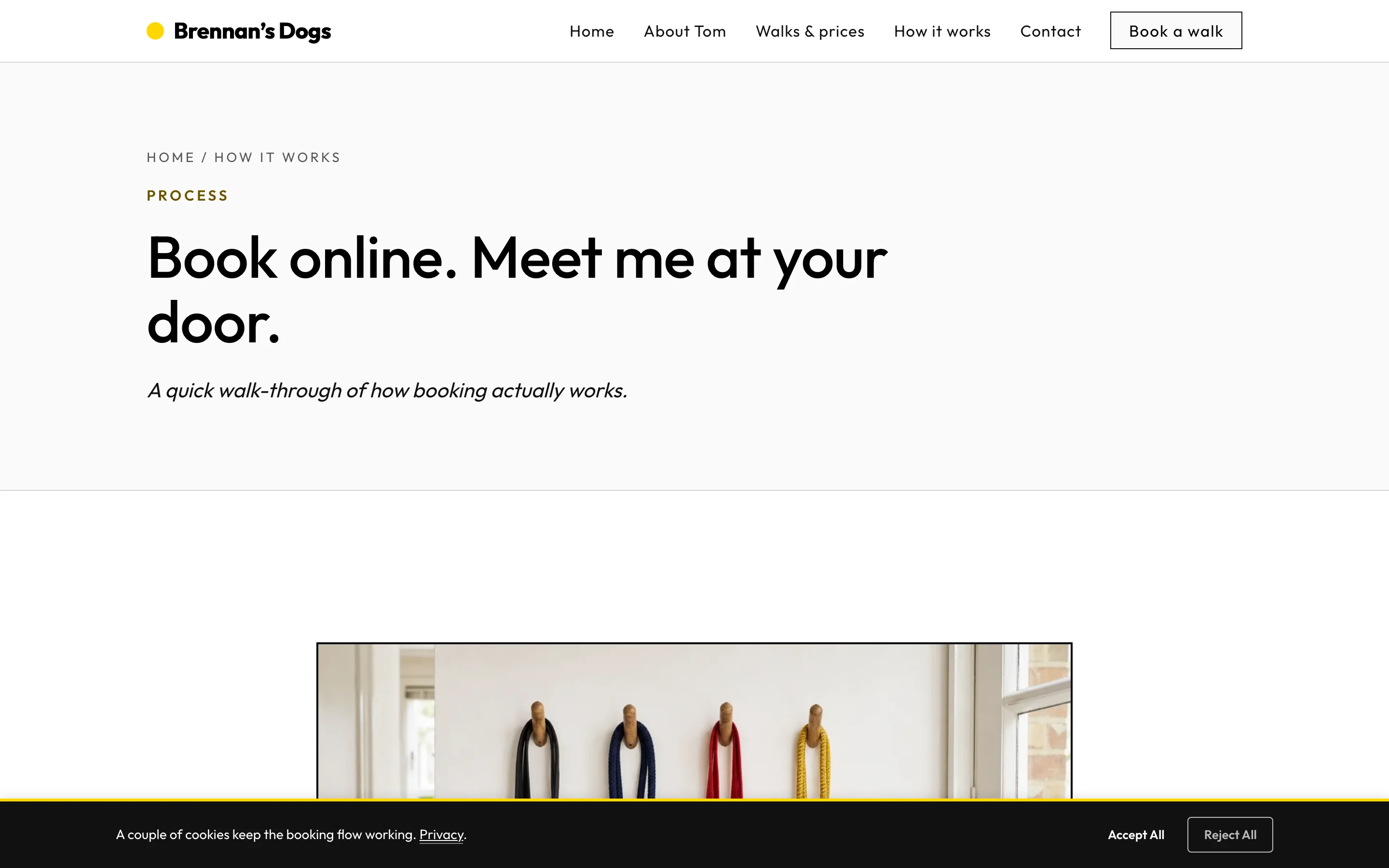 How booking works screenshot